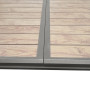 Hliníkový stůl VERONA 250/330 cm (šedo-hnědý/medová)