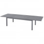Hliníkový stůl CATANIA 160/254x100 cm (antracit)