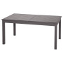 Hliníkový stůl RIMINI 160/154 x 100 cm (šedo-hnědá)