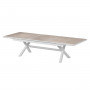 Hliníkový stůl BERGAMO II. 250/330 cm (bílá)