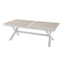 Hliníkový stůl BERGAMO I. 220/279 cm (bílá)