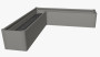 Truhlík Belvedere MINI L 45 cm (šedá křemen metalíza)