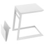 Kovový odkládací stolek LISABON (bílá)
