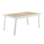Hliníkový stůl NOVARA 170/264 cm (bílá)