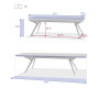 Hliníkový stůl SAN DIEGO 299x100 cm (šedá)