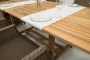 Zahradní obdelníkový stůl MONTANA 160/210 x 90 cm (teak)