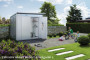 Zahradní domek BIOHORT Avantgarde A7 duo 260 × 260 cm (stříbrná metalíza)